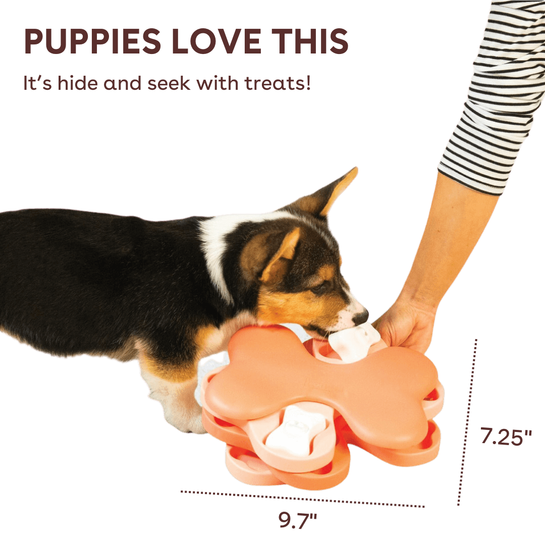 puppy tornado interactive treat puzzle fun with food