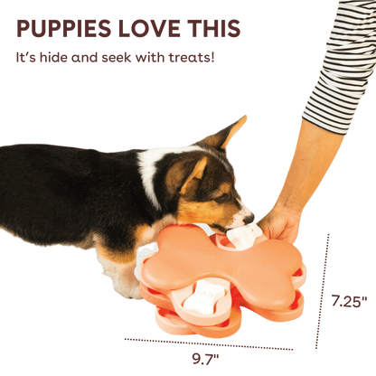 puppy tornado interactive treat puzzle fun with food