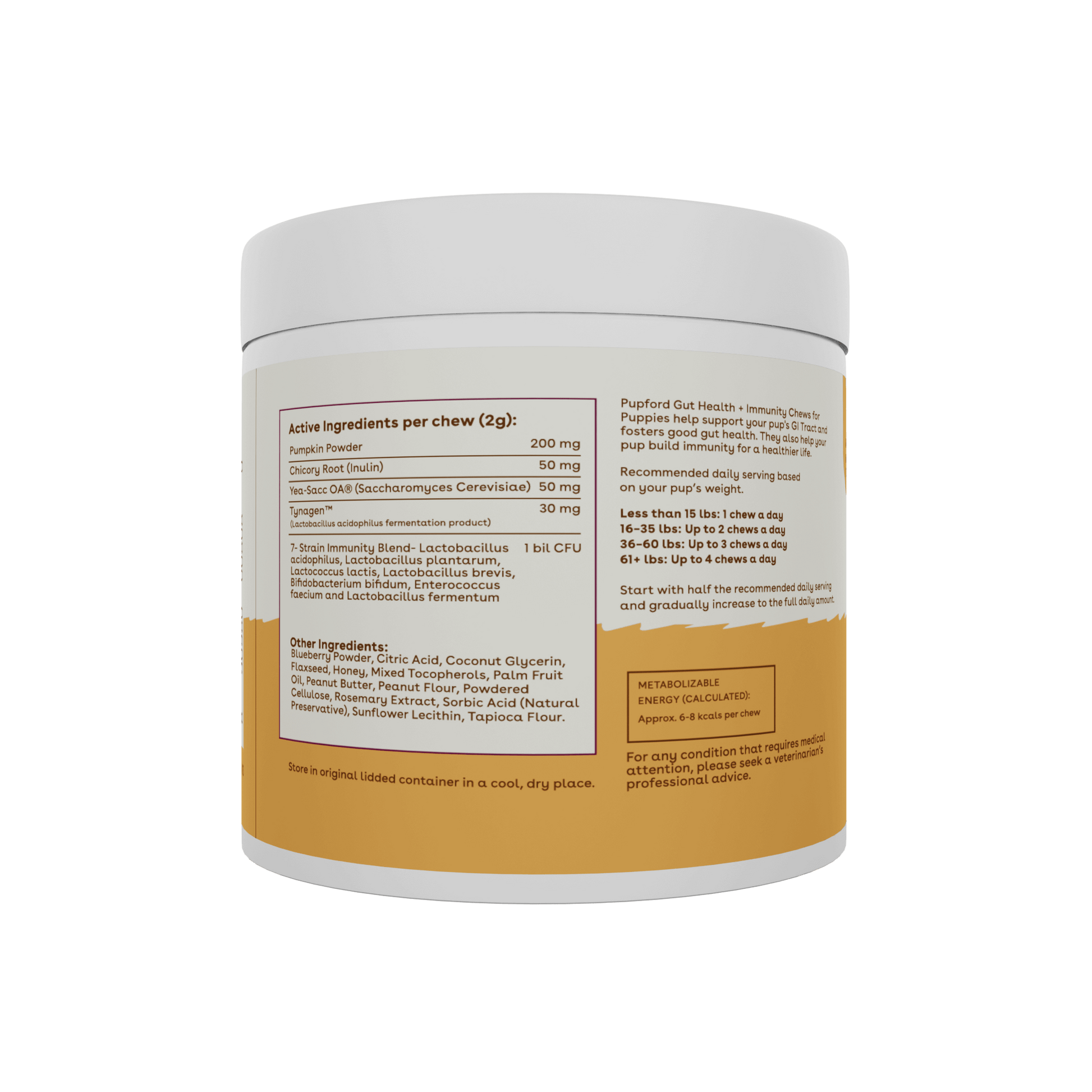 gut health and immunity supplement side