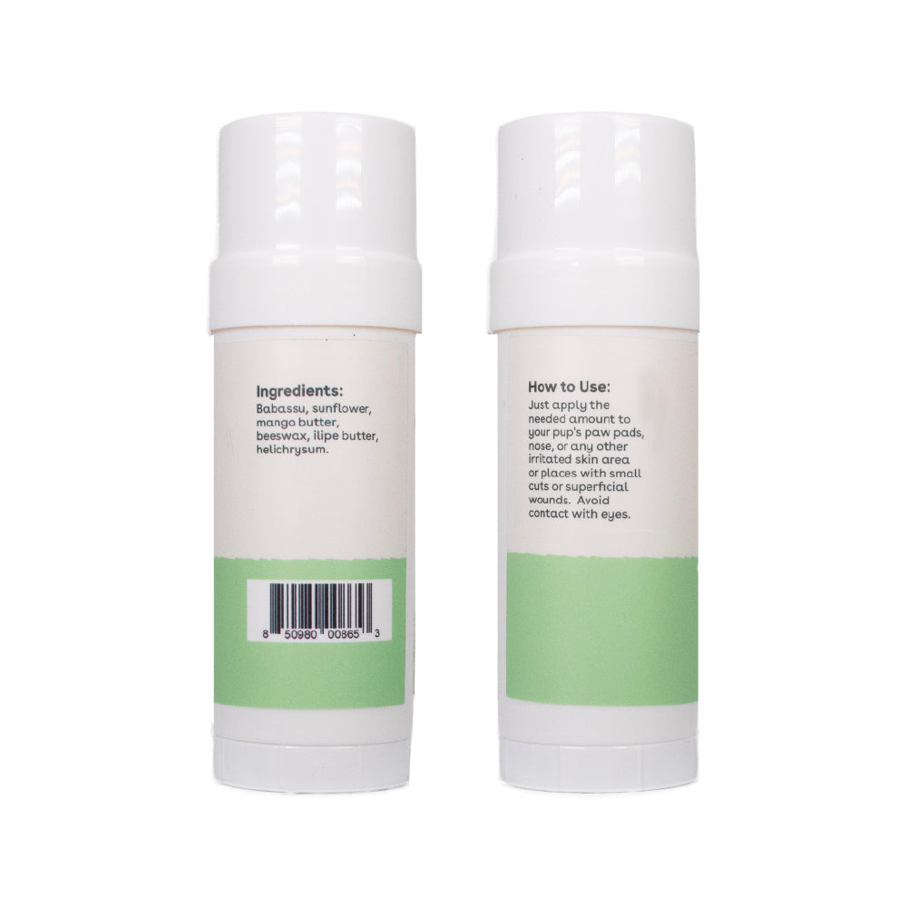 butter up paw balm ingredients and instructions including babassu and mango butter | Pupford