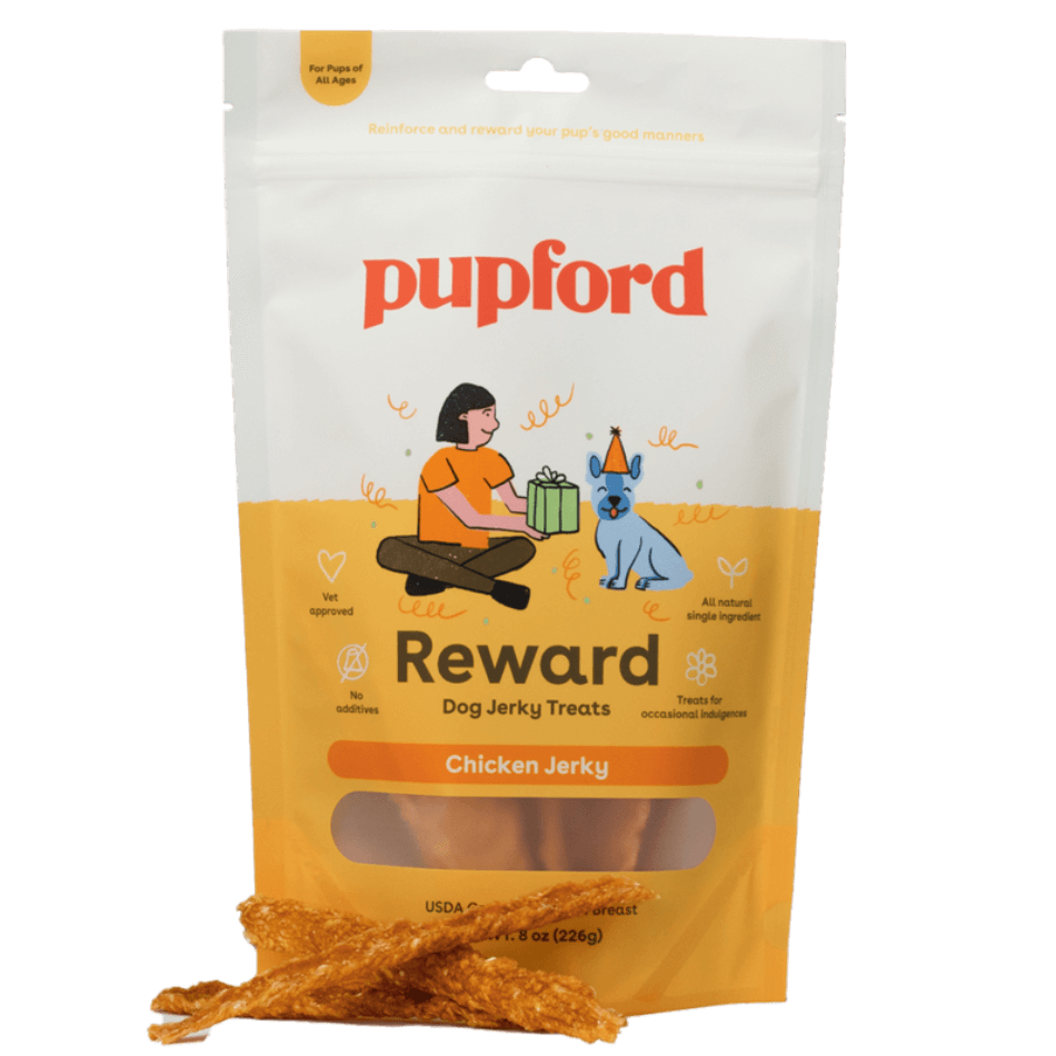 crunchy chicken jerky treats 8 oz bag | Pupford