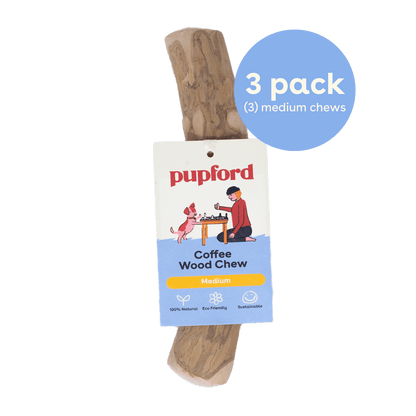 Coffee Wood Dog Chew Medium 6-8"