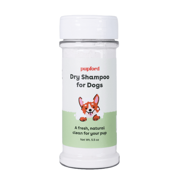 all natural dog dry shampoo powder bottle | Pupford