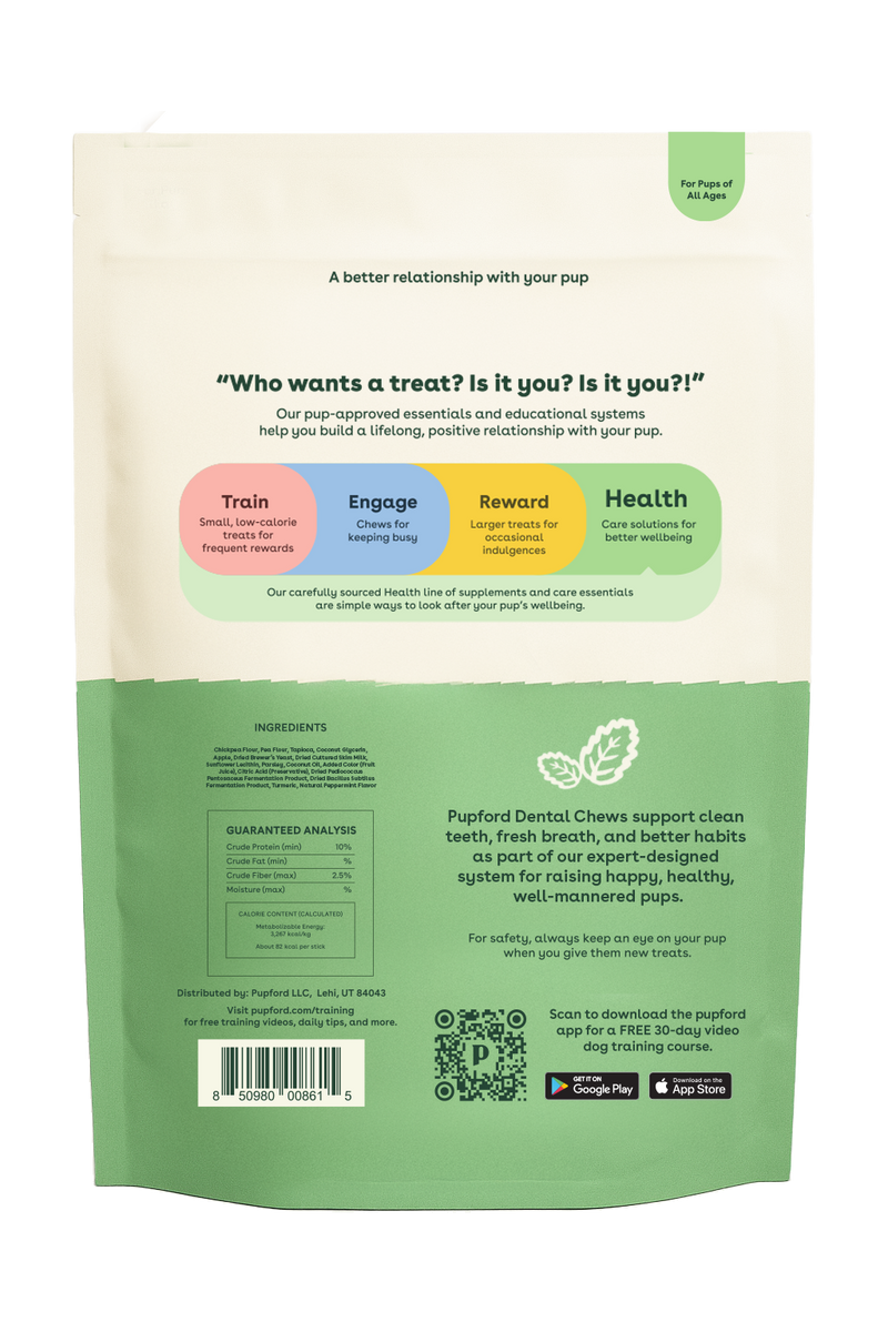 Dental Chews Nutritional facts image