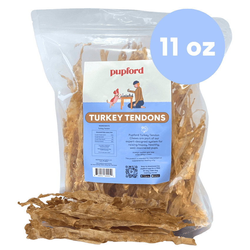 turkey tendon for dogs bulk deal 11oz bag | Pupford