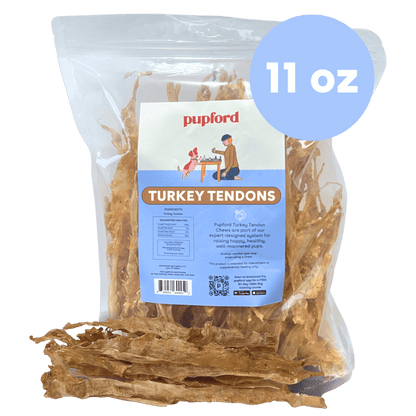 turkey tendon for dogs bulk deal 11oz bag | Pupford